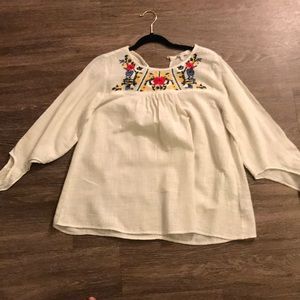Embroider top